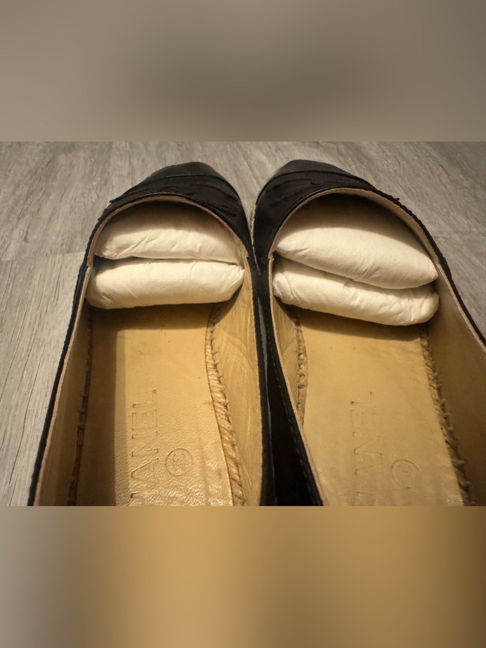 CHANEL Lambskin CC Espadrilles 37 Black - Picture 11 of 14